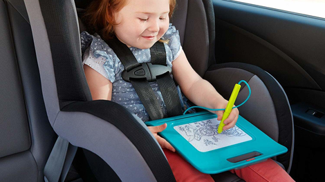 Fisher Price’s DoodlePro has been around forever, and lets kids draw and erase as many times as they want, with no mess or spare parts. That’s endless entertainment right there.